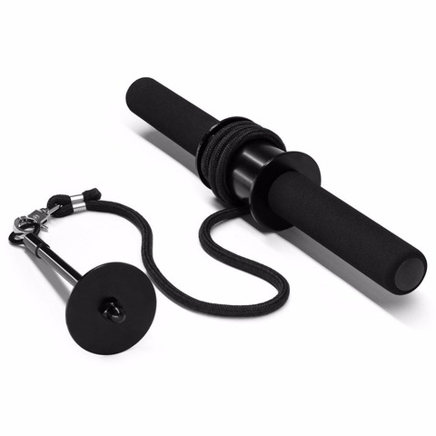 Forearm Wrist Roller Blaster Exerciser Trainer Strength Home Gym Must for Exercising Black Anti-Slip Handle ► Photo 1/6