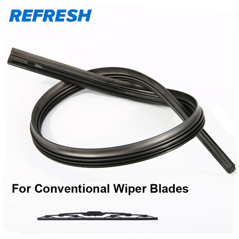 2 pcs REFRESH Wiper Refill Rubber for Frame Traditional Wiper Blade Surface Up to 40% Longer Life car Auto Accessories ► Photo 1/3