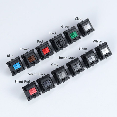 Cherry Mx Switch Original Gaming Keyboard Mechanical Keyboard Brown Blue Red White Clear Silver Slient Black Gray Green Switch ► Photo 1/4