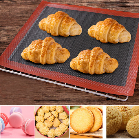 Baking Non Stick Oven Liner Perforated Silicone Mat Bread Sheet