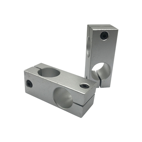 Stainless steel tube cross clamp pillar double orifice fitting connectors for 12mm 13mm shaft ► Photo 1/6