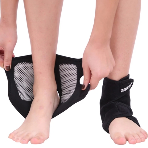 1Pair Tourmaline Self heating Far Infrared Magnetic Therapy Ankle Care belt Support Brace Heel Massager Foot Health Care ► Photo 1/6