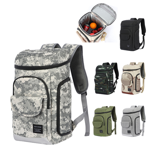 30L Soft Cooler Bag 35 Cans 100% Leakproof Cooler Backpack 600D Waterproof Picnic Backpack Lunch Thermal Insulated Bag ► Photo 1/6