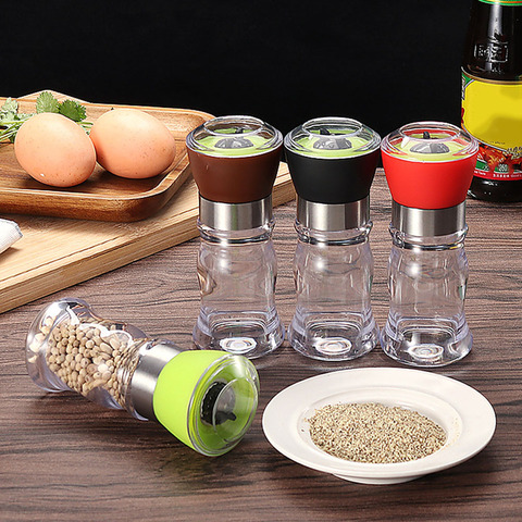 4 Colors Manual Stainless Steel Salt Pepper Grinder Spice Mill Ceramic Core Kitchen Cooking Grinding Tools Portable and Useful ► Photo 1/6