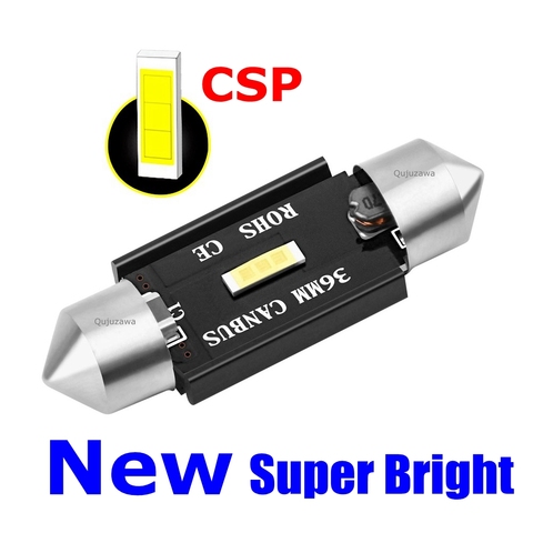 Festoon 31mm 36mm 39mm 41mm Super Bright CSP LED Bulb C5W C10W Canbus No Error Car Interior Reading Dome Light Auto Door Lamp ► Photo 1/6
