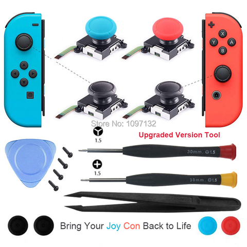 3D Analog Joycon Joystick Thumb Sticks Sensor Replacements Accessories For Nintend Switch Joy Con Controller Housing w/ Tool Kit ► Photo 1/6