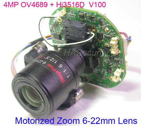 4MP H265 / H264 Motorized Zoom & Focal 6-22mm Lens 1/3