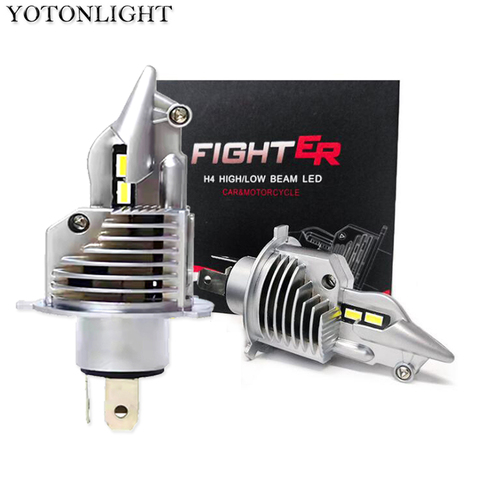 P Ledled Motorcycle Headlight Bulb H4 Hs1 12v Hi-lo Beam For All Cars