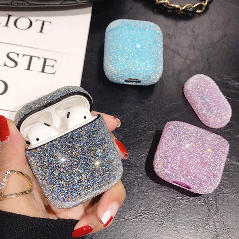 Luxury Crystal Bling Candy Color Earphone Case For AirPods 2 Pro Cases Neon Hard PC Wireless Earphone Charging Box Case Coque ► Photo 1/6