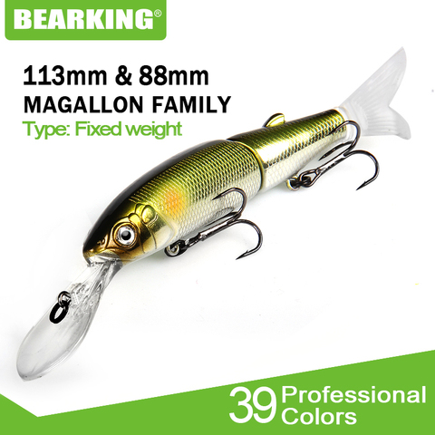 BEARKING 2022 Magallon Family 113mm 16g , 113mm 13.7g , 88mm 7.2g Professional Fishing Lures Minnow Crank Hot Model Bait ► Photo 1/6
