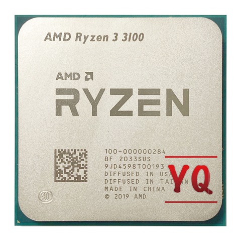 AMD Ryzen 3 3100 R3 3100 3.6 GHz Quad-Core Eight-Thread 65W CPU Processor L3=16M 100-000000184 Socket AM4 ► Photo 1/2