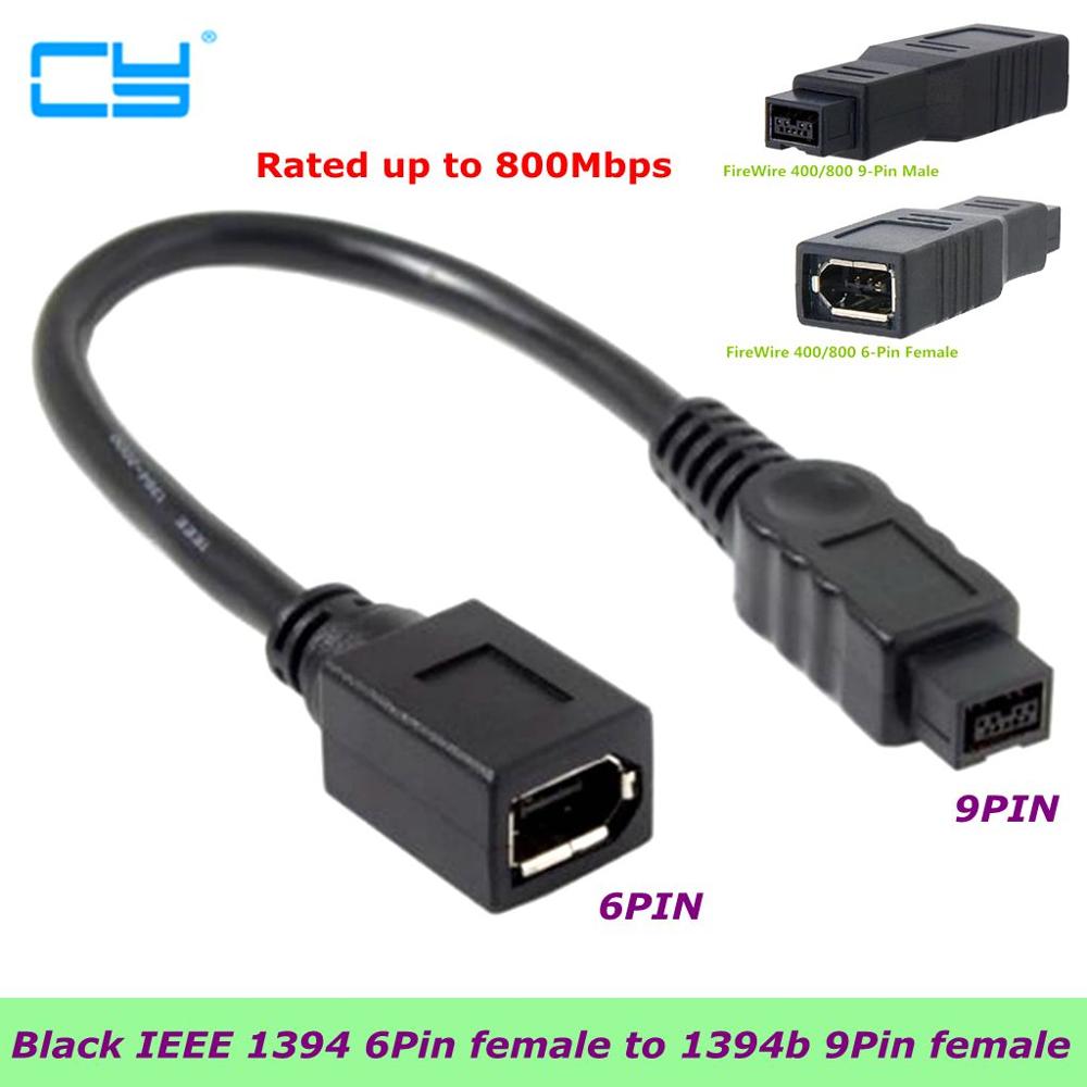 IEEE 1394 IEEE1394 6PIN Female to 1394b 9PIN male firewire 400 TO 800  adapter Price history  Review AliExpress Seller MrHuang. Store 