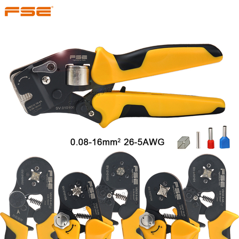 0.08-6/10/16mm2 26-5AWG Tubular Wire Connector Crimp Plier Tube Terminal Ferrules Crimper Electrican Crimping Tools Kit ► Photo 1/6