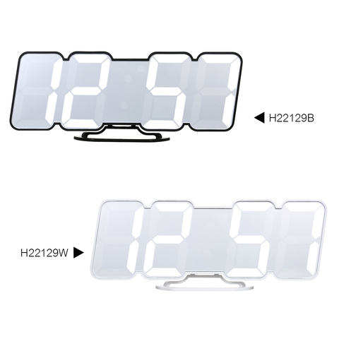 3D Wireless Remote Digital LED Alarm Clock Time/Temperature/Date Display 115-Color Changing  Sound Control Wall Desktop Clock ► Photo 1/6
