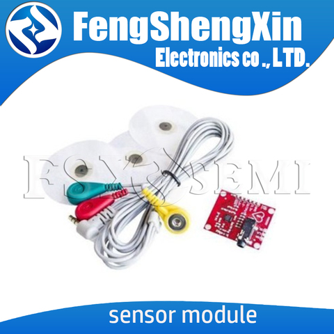 Ecg module AD8232 ecg measurement pulse heart ecg monitoring sensor module for Arduino kit ► Photo 1/1