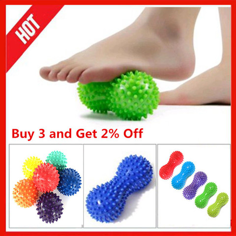 1PC Peanut Shape Massage Yoga Fitness Ball Relieve Stress pelota masaje Foot Spiky Muscle Massager Ball Foot Massage Ball ► Photo 1/6