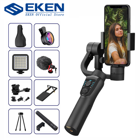 EKEN S5B 3 Axis Handheld gimbal stabilizer cellphone Video Record Smartphone Gimbal For phone Action Camera VS H4 ► Photo 1/6