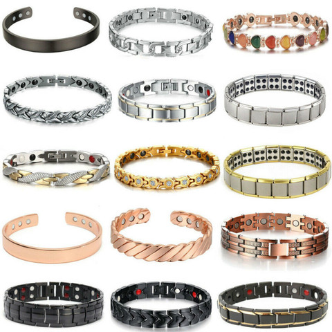 Men Women Therapeutic Energy Healing Magnetic Bracelet Therapy Arthritis Jewelry ► Photo 1/6