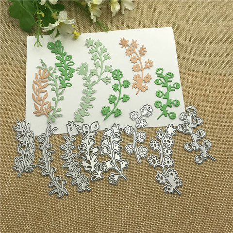 8pcs Leaves  lace Metal Cutting Dies Craft Stamps die Cut Embossing Card Make Stencil ► Photo 1/6