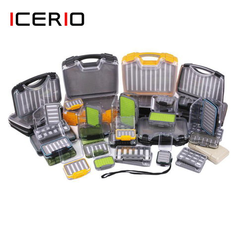 ICERIO Fly Fishing Tackle Box Waterproof Double Side Bait Lure Flies Nymph Hooks Storage Boxes Carp Fly Fishing Accessories ► Photo 1/6