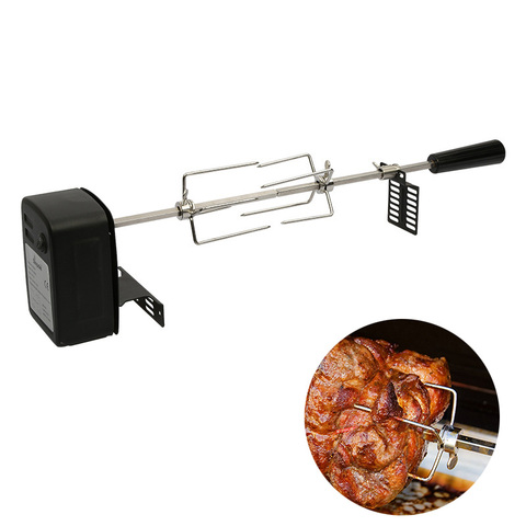 Automatic BBQ Grill Rotisserie Electric BBQ Motor Metal Outdoor Spit Roaster Rod Charcoal Pig Chicken Beef Camping Cooking Tools ► Photo 1/6