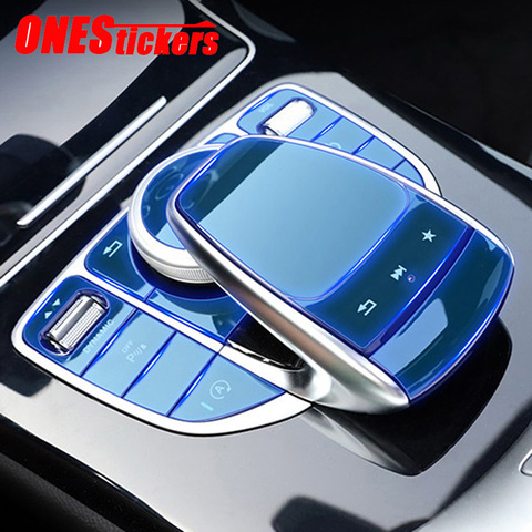 For Mercedes Benz C E G V GLC Class W205 W213 X253 W463 G463 G500 Car Center Console Multimedia Mouse Button TPU Protector Film ► Photo 1/6