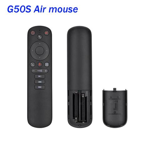 G50S Wireless Fly Air Mouse Gyroscope Voice 2.4G USB IR learning Remote Control  for Smart Android tv universal devices vs G20 ► Photo 1/6
