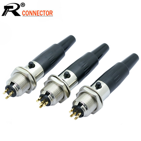 10sets/lot Mini XLR 3 4 5 Pin Female Plug+ Male Socket Small XLR Audio Microphone MIC Adapter Soldering Wire Connector ► Photo 1/1