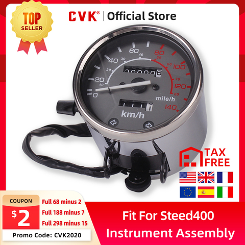 CVK instrument assembly gauges meter cluster speedometer odometer tachometer for HONDA Steed VT VLX 400 600 REBEL CA250 CMX250 ► Photo 1/6