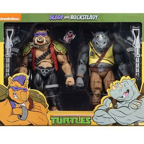 18cm NECA Action Figure Shredder Michelangelo Foot Solder Figure Shredder Donatello Krang Anime Bebop Rocksteady Turtle Figure ► Photo 1/4