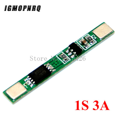 10PCS/LOT 1S 3.7V 3A li-ion BMS PCM battery protection board pcm for 18650 lithium ion li battery ► Photo 1/1