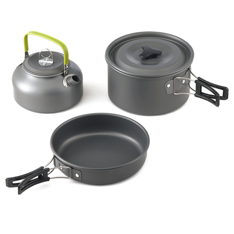 Camping 308 Pot Gas Stove Camping Cookware Outdoor Tableware Picnic Set Piezo Lighter Stove Travel 9 Windshields Windproof ► Photo 1/6