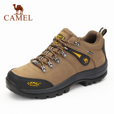 CAMEL New High Quality Men Outdoor Hiking Shoes Leather Anti-skid Breathable Climbing Trekking Hiking Sneakers ► Photo 1/6