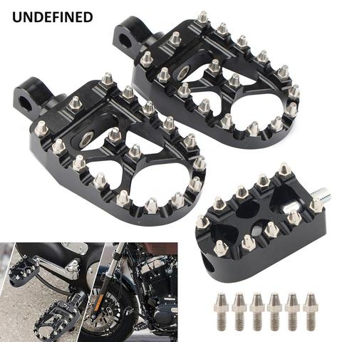 MX Foot Pegs Motorcycle Gear Shift Brake Pedals Toe Shifter Pegs For Harley Dyna Fatboy Sportster 883 Street Bob Bobber Chopper ► Photo 1/6