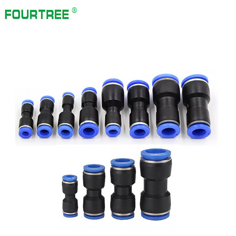 10Pcs Pneumatic Fittings Plastic Connector PU /PG For Air Water Hose Tube Push in Straight Gas Quick Connection 4mm 6mm 10mm ► Photo 1/6