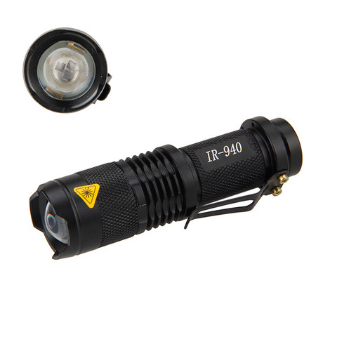 Portable 940nm IR Lamp 5W Zoom Infrared Radiation Light Flashlight Outdoor Hunting Torch Lamp Night Vision Weapon Lights ► Photo 1/6