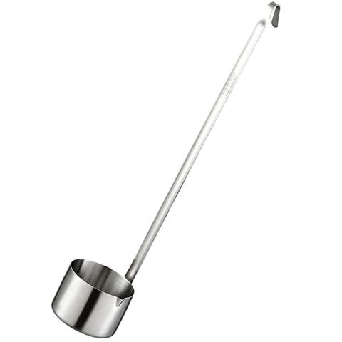 Stainless Steel Ladle Spoon with Hook Kitchen Bar Measuring Tools for Sauce Oil Coffee Beer Scoop ► Photo 1/6