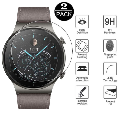 2Pack for Huawei Watch GT 2 Pro Tempered Glass Screen Protector Scratch Smart watch Protective Glass film ► Photo 1/6