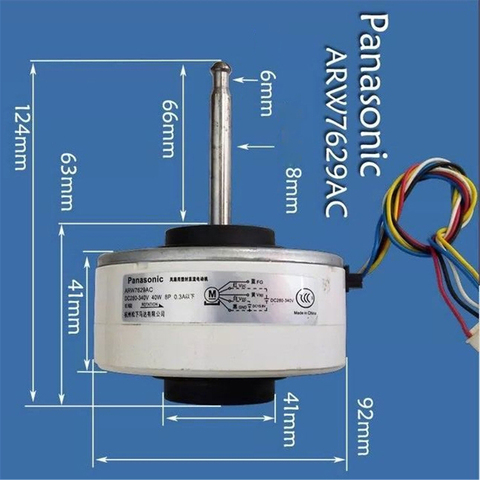 For Panasonic Air Conditioning DC Motor ARW7629AC ARW51G8P30AC 30W 280-340V Air Conditioner Control Board Motor ► Photo 1/1