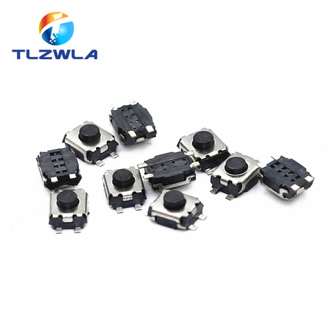 100PCS/LOT 3*4*2 mm SMD Switch 4 Pin Touch Micro Switch Tact Push Button Switches 3x4x2H Mini Buttons ► Photo 1/3