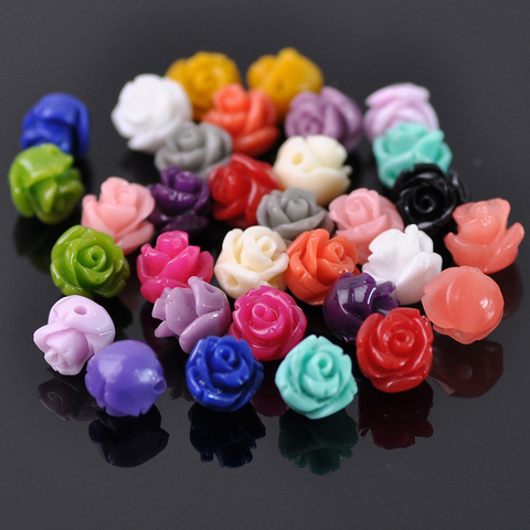 30pcs Flower Shape 8mm Artificial Coral Loose Spacer Beads Wholesale lot for DIY Crafts Jewelry Making Findings ► Photo 1/3