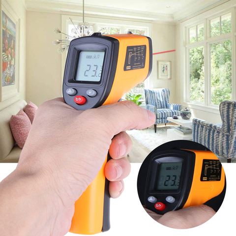 Industrial measurement Digital Infrared Thermometer Laser Temperature Meter Non-contact Pyrometer Imager Hygrometer termometro ► Photo 1/6