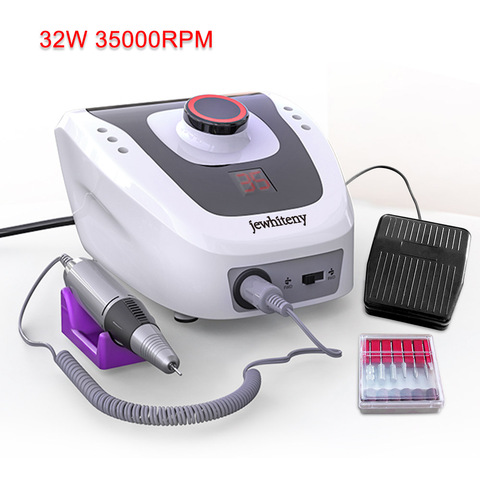 32W 35000RPM Pro Electric Nail Drill Machine Apparatus for Manicure Pedicure Files with Cutter Nail Art Drill Pen Machine Tools ► Photo 1/6