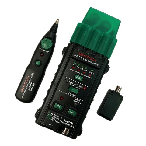 MASTECH MS6813 Multi-Function Network Cable Tester Telephone Line Tester Detector Tracker RJ45 RJ11 COAX ► Photo 1/6