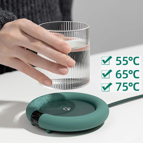 20W Cup Heater Warmer Pad 3 Gear Mug Heating Hot Plate Smart Thermostatic Coaster Water Heating Pad for Coffee Milk Tea 220V ► Photo 1/6