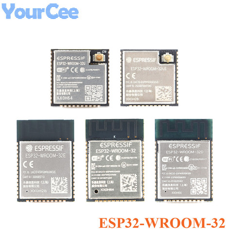 ESP32-WROOM-32 ESP32 WROOM ESP-32 4MB 8MB 16MB  Dual Core WiFi Wireless Bluetooth MCU Module ESP32-WROOM-32 -32UE -32U -32E -32D ► Photo 1/6