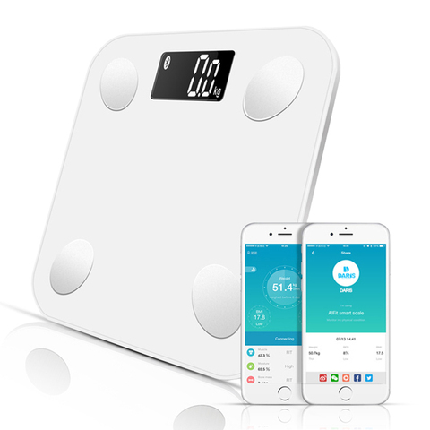Smart Bluetooth Weight Bathroom Floor Scale Electronic Digital Balance scale Composition Analyzer Health For iOS Android APP ► Photo 1/6