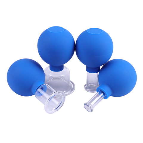 1PC Vacuum Cupping Cups Rubber Head Glass Anti Cellulite Massage Chinese Therapy Body Cupping Health Massage Tool ► Photo 1/6