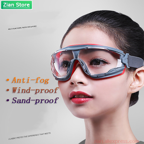 GA501 Anti-fog Safety Goggles Dust-proof and Wind-proof Sand-proof Liquid Splash Goggles Anti-impact Labor Protective Glasses ► Photo 1/6