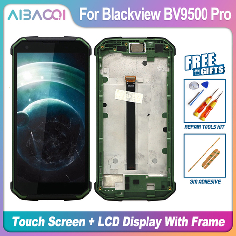 Original 5.7 inch Touch Screen+2160X1080 LCD Display+Frame Assembly Replacement For Blackview BV9500/BV9500 Pro/BV9500 Plus ► Photo 1/4